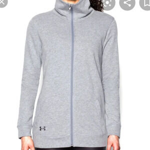 Under Armour Women's Coldgear Zip Up Mock Neck Sweater Navy Size Small NWT